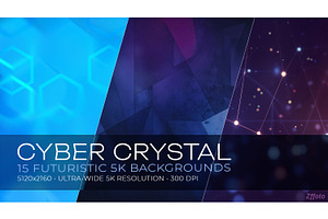 15 Cyber Futuristic 5K Backgrounds, a Background Graphic by BazziBa♥