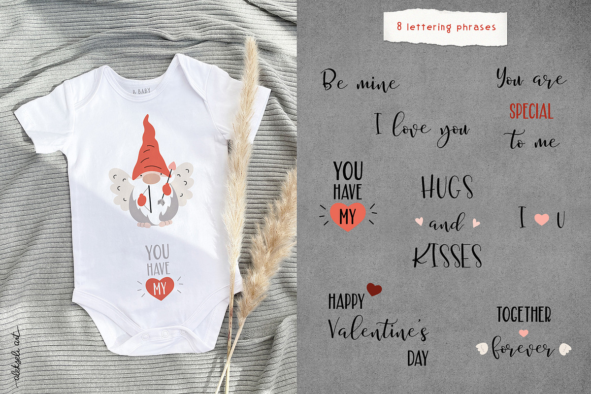Valentine Gnomes Collection, an Illustration by AlekseliArt (Photo 5 of 9)