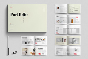 Portfolio Design Landscape Template, a Brochure Template by E-Type
