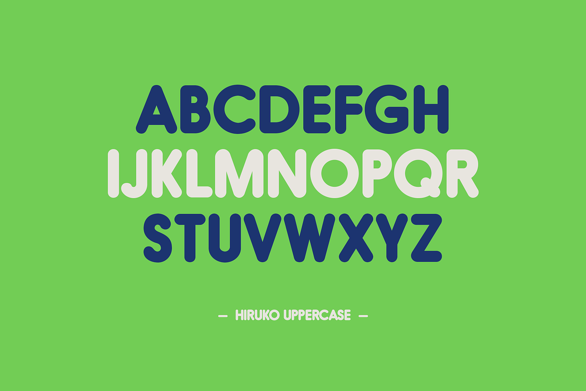 Hiruko Family 15 Round Text Fonts, a Sans Serif Font by HyperFluro (Photo 6 of 6)
