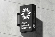 Signboard Vertical Mock-up, an Advertising Mockup by zippypixelstudio (Thumbnail 13 of 14)