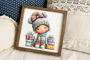Christmas Elf Girl Clipart, an Illustration by RobertsArt (Thumbnail 7 of 7)