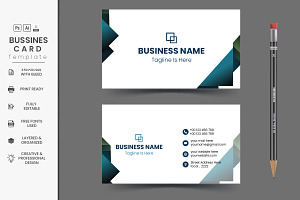 Modern business card, a Business Card Template by DESIGNSKIT