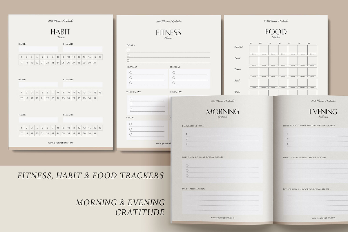 2026 Canva Planner & Calendar kit v2 preview 8