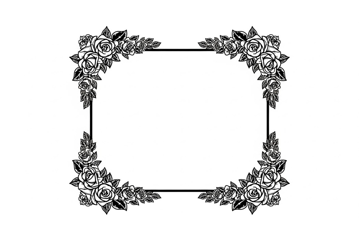Floral Decorative Frame Vector Bundl, an Illustration by musafir_fashion (Photo 48 of 51)