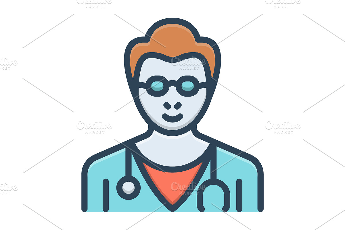 Doctor stethoscope color icon, a Duotone Icon by Creative priyanka
