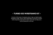 TURBO iOS Wireframe Kit, a Wireframe Template by Just UI (Thumbnail 2 of 11)