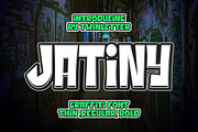 Jatiny, a Font by twinstd (Thumbnail 1 of 11)