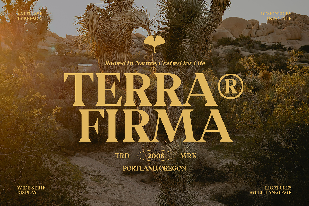 Valtrisse - Wide Serif Display Font, a Font by Indotype Foundry (Photo 9 of 10)