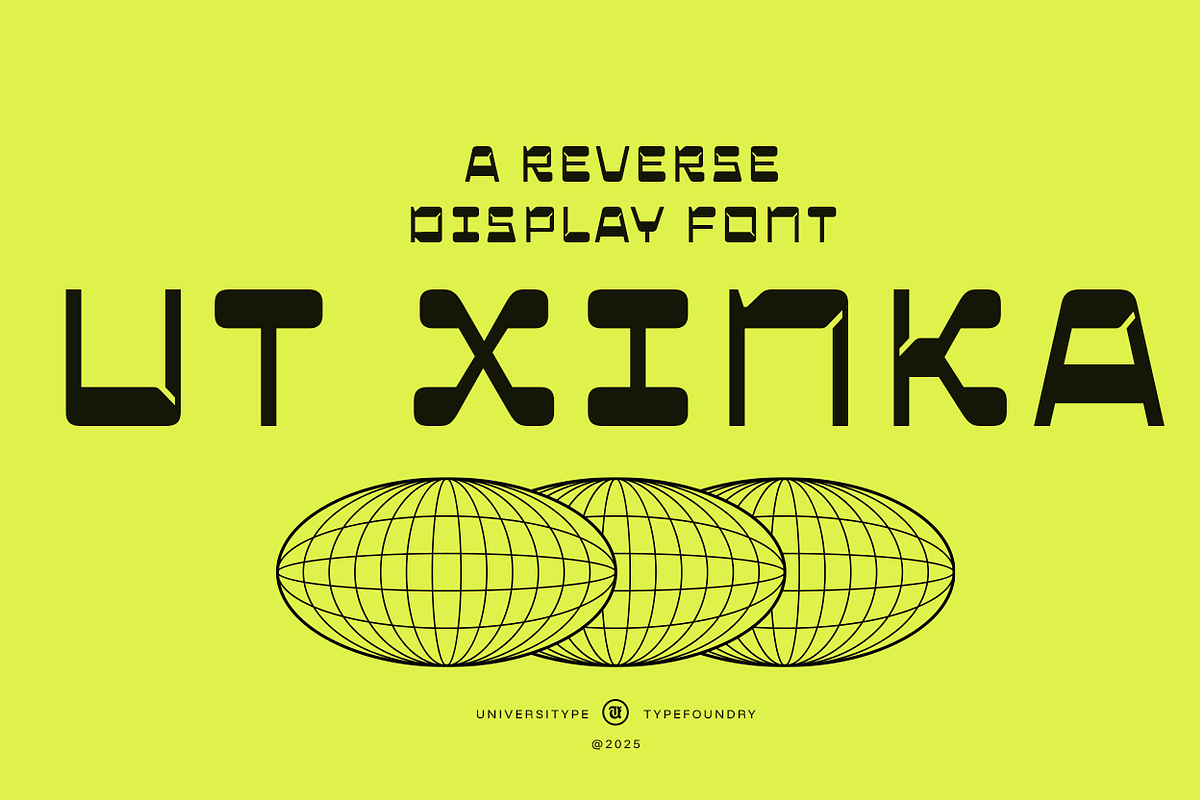 UT Xinka - A Reverse Display Font, a Sans Serif Font by Universitype (Photo 1 of 12)