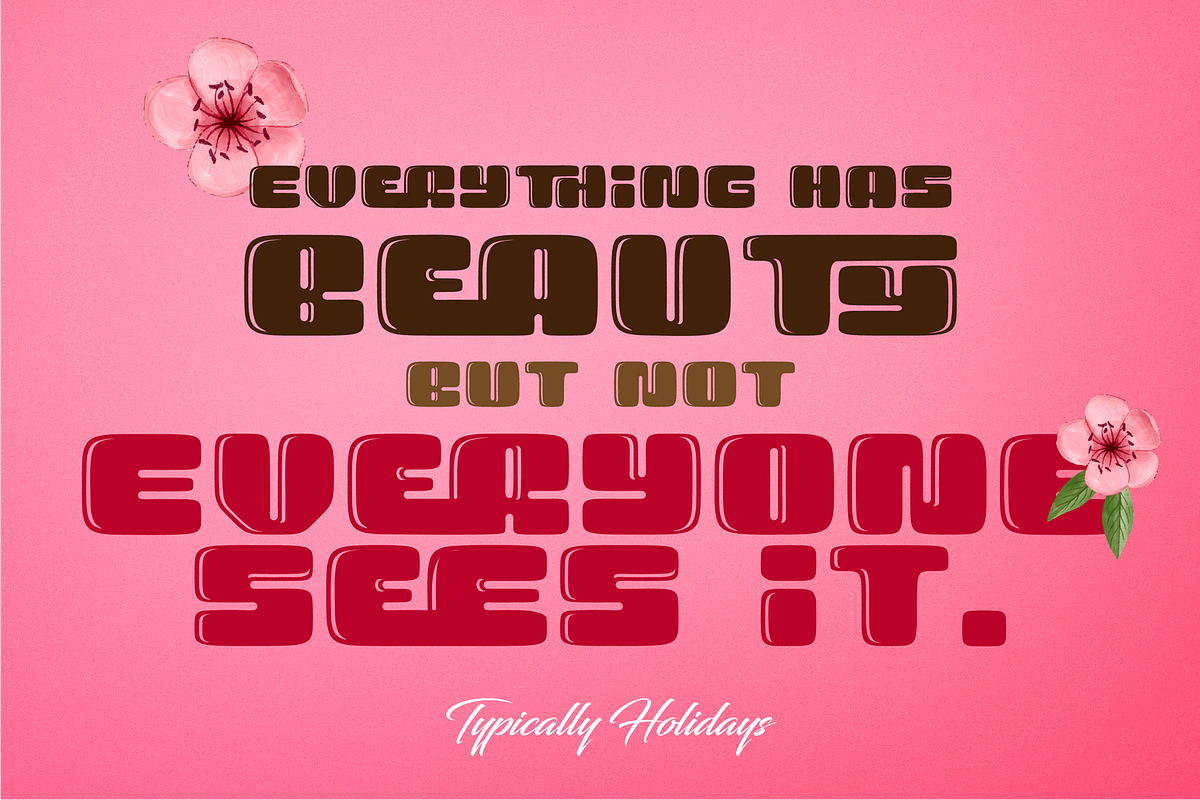 Typically Holidays - Playful Font, a Sans Serif Font by 177Studio (Photo 6 of 8)