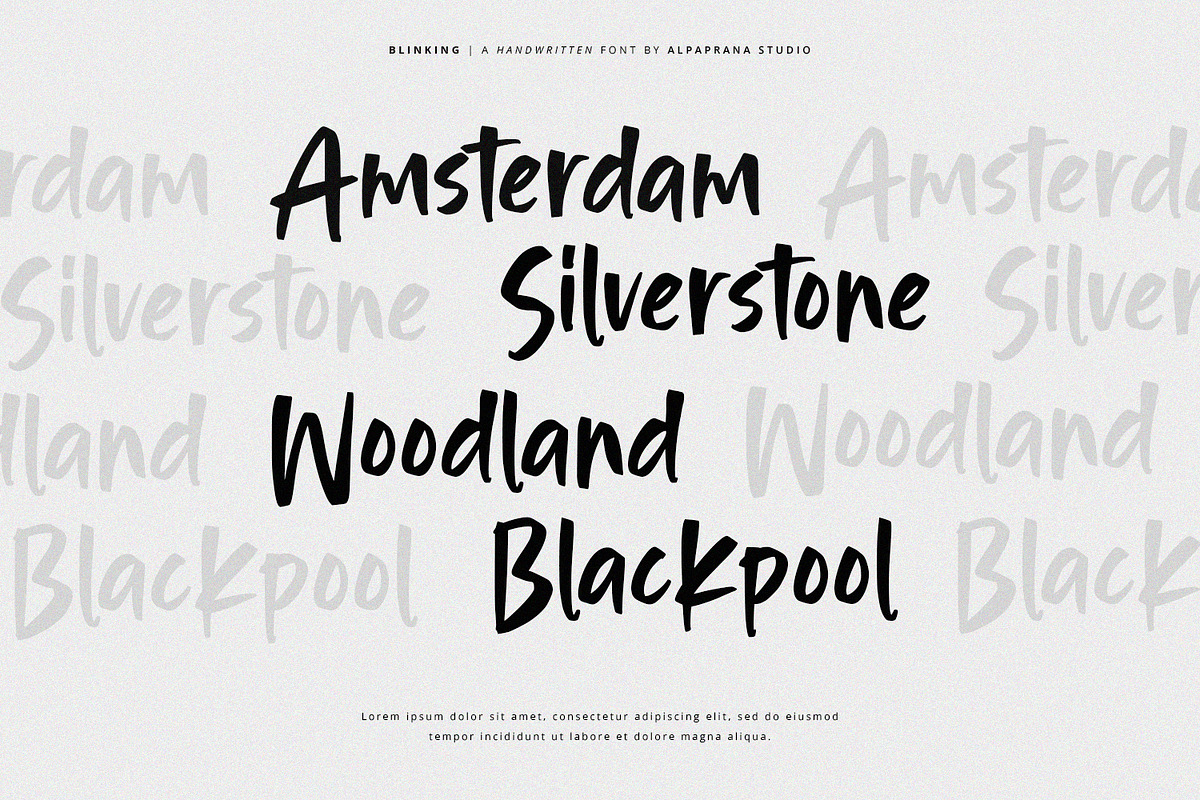 Blinking - Handwritten Font, a Handwritten Font by Alpaprana (Photo 4 of 12)