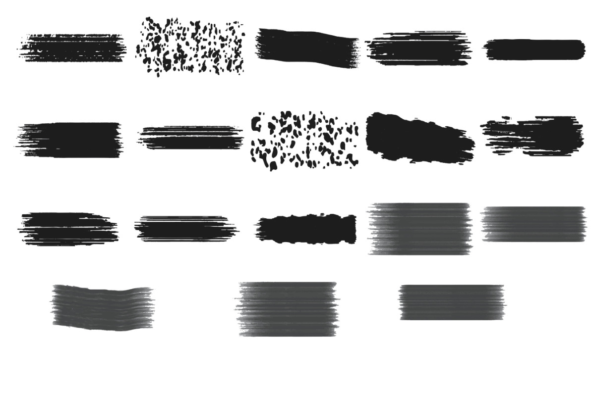 Paint Brush Swatches Set 4 Procreate, a Brush Add-On by Disasterology Ink (Photo 7 of 10)