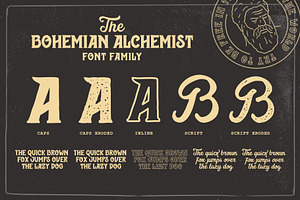 Bohemian Alchemist 5 Font 15 Badge