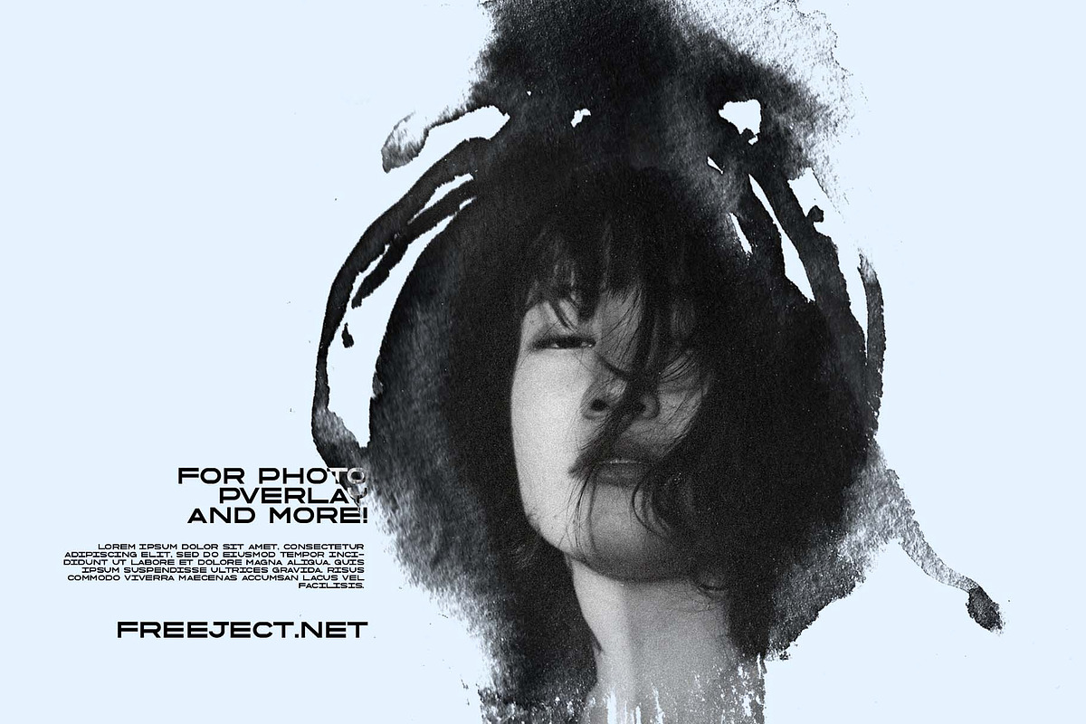Ink Brush Stroke for Photo Overlay, a Brush Add-On by freeject.net (Photo 2 of 5)