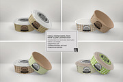 Paper Bowls with Clear Lids Mockup, a Packaging Mockup by INCDesign (Thumbnail 2 of 8)