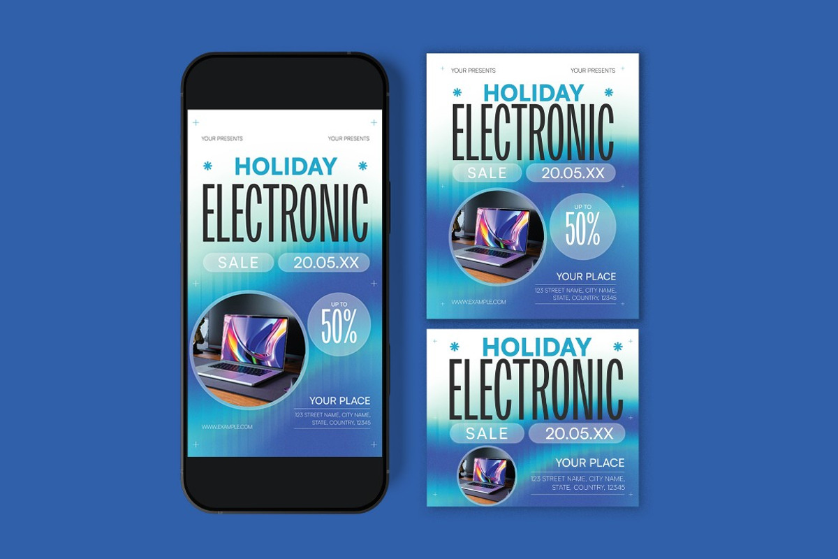 Electronics Holiday Sale Flyer preview 3