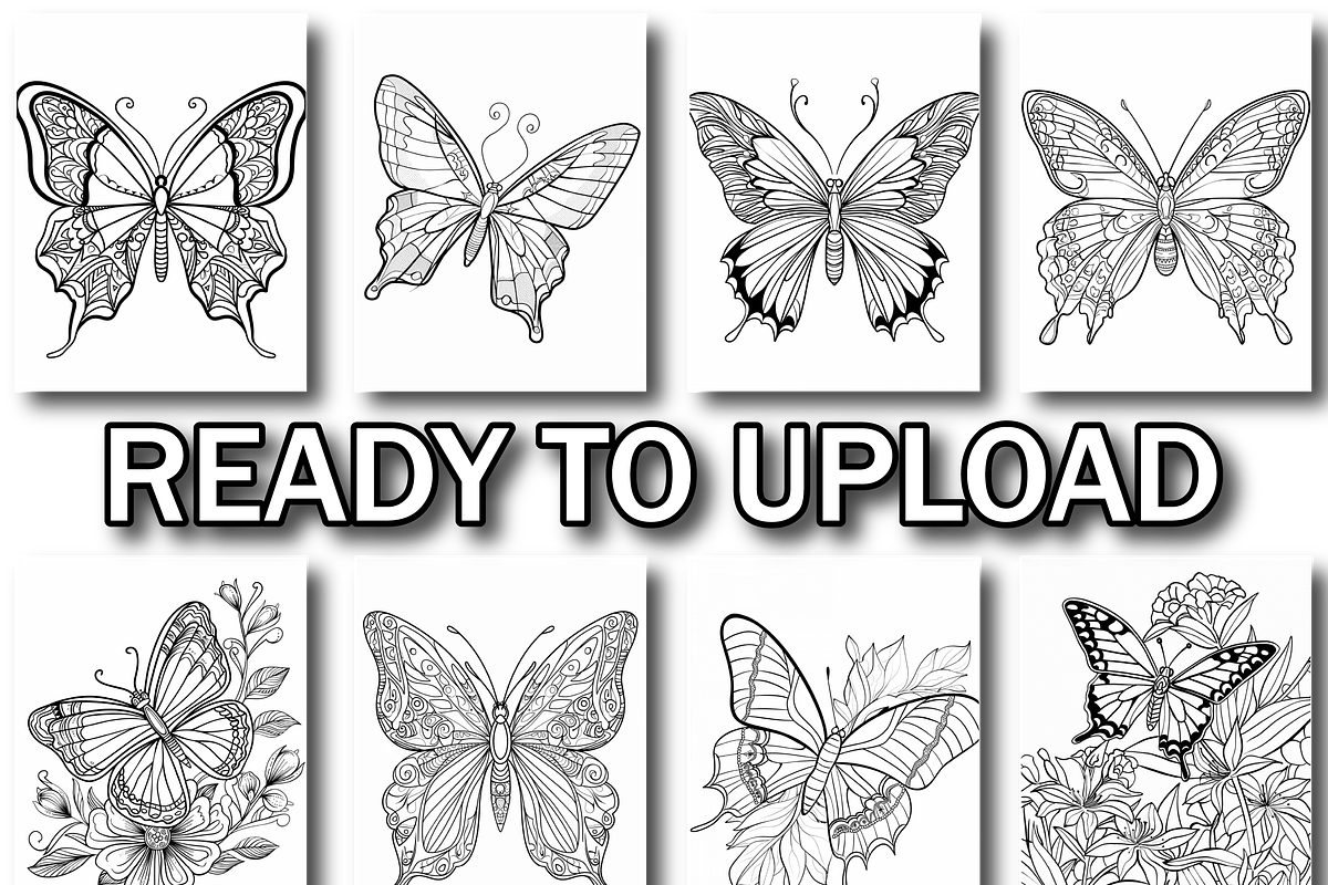 Butterfly Coloring Pages for Kids, an Animal Illustration by Design Home (Photo 6 of 7)