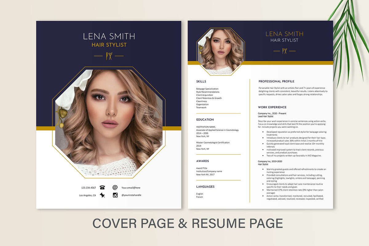 Hair Stylist Resume Portfolio, a Resume Template by Stanin Studio (Photo 2 of 10)