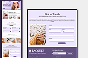Nail Studio Wix Studio Website, a Wix Template by Kitteeh (Thumbnail 3 of 11)