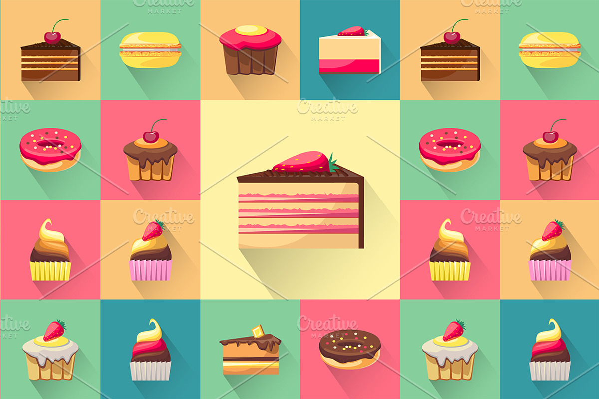 Delicious Desserts, a Food Illustration by KannaaDesign (Photo 4 of 5)