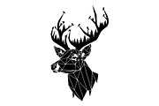 Deer Antler Silhouette Bundle, an Object Illustration by yasushie (Thumbnail 28 of 31)