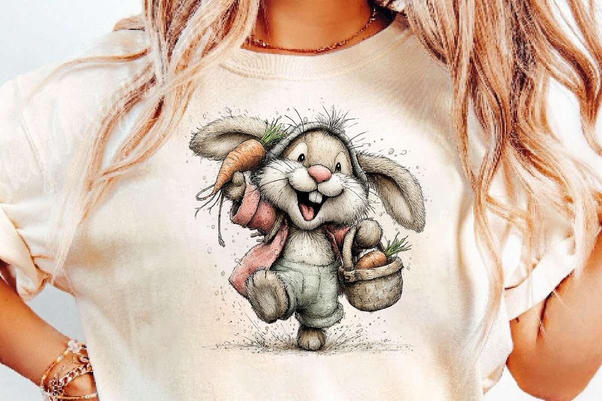 Whimsical Bunny Easter Clipart, an Illustration by DreamCafeArt (Photo 5 of 6)