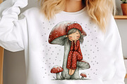 Whimsical Christmas Fairy Clipart, an Illustration by SinaCreation (Thumbnail 4 of 7)