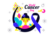 10 World Cancer Day Illustration, a Person Illustration by denayunebgt (Thumbnail 4 of 4)