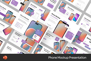 Phone Mockup Presentation PPoint, a Presentation Template by Fit-tee
