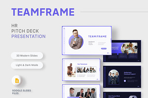 HR Pitch Deck Google Slides, a Presentation Template by New Coral Design