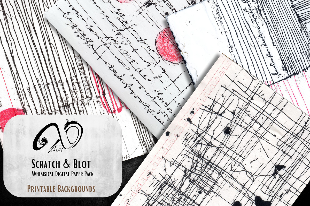 Scratch & Blot: Journal Ledger, a Background Graphic by NiiiNArt (Photo 7 of 9)