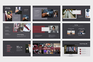 Dozoa Classy Menswear Google Slides