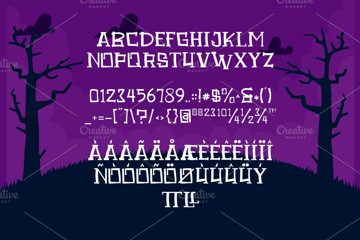 Sacret Display Halloween Font, a Serif Font by Artiveko (Photo 5 of 7)