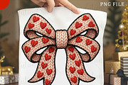 Yarn Crochet Coquette Valentine Bow, an Illustration by OK Design (Thumbnail 1 of 6)