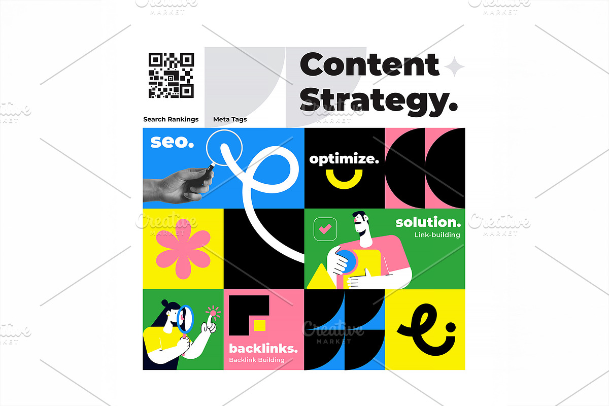 Modern Geometric Creative template, an Education Illustration by Creative Graphics (Photo 8 of 12)