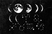Procreate - Moon and Stars Stamps, a Brush Add-On by DiBrush Studio (Thumbnail 6 of 9)