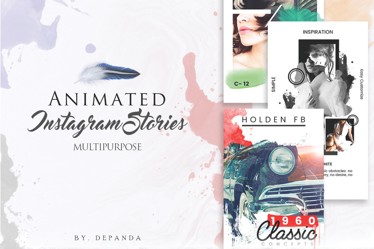 Multipurpose Animated Instagram, a Social Media Template by dePanda (Photo 1 of 6)