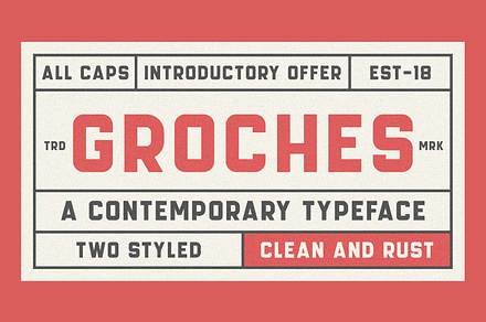 GROCHES, a Font by A.Budianto