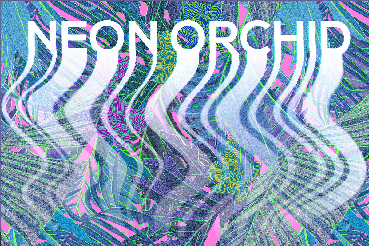 NEON ORCHID seamless patterns, a Pattern Graphic by ANAKOTO (Photo 14 of 18)