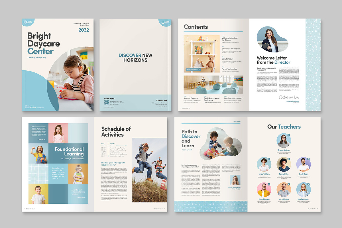 Daycare Brochure Template, a Brochure Template by BrandPacks (Photo 2 of 4)