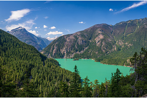 Overlook of Diablo Lake in North