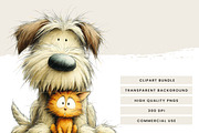 Quirky Dog and Cat Friendship, an Animal Illustration by Design Scotch (Thumbnail 5 of 9)
