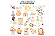 Cute Halloween Clipart, an Illustration by CharmClipart (Thumbnail 7 of 8)