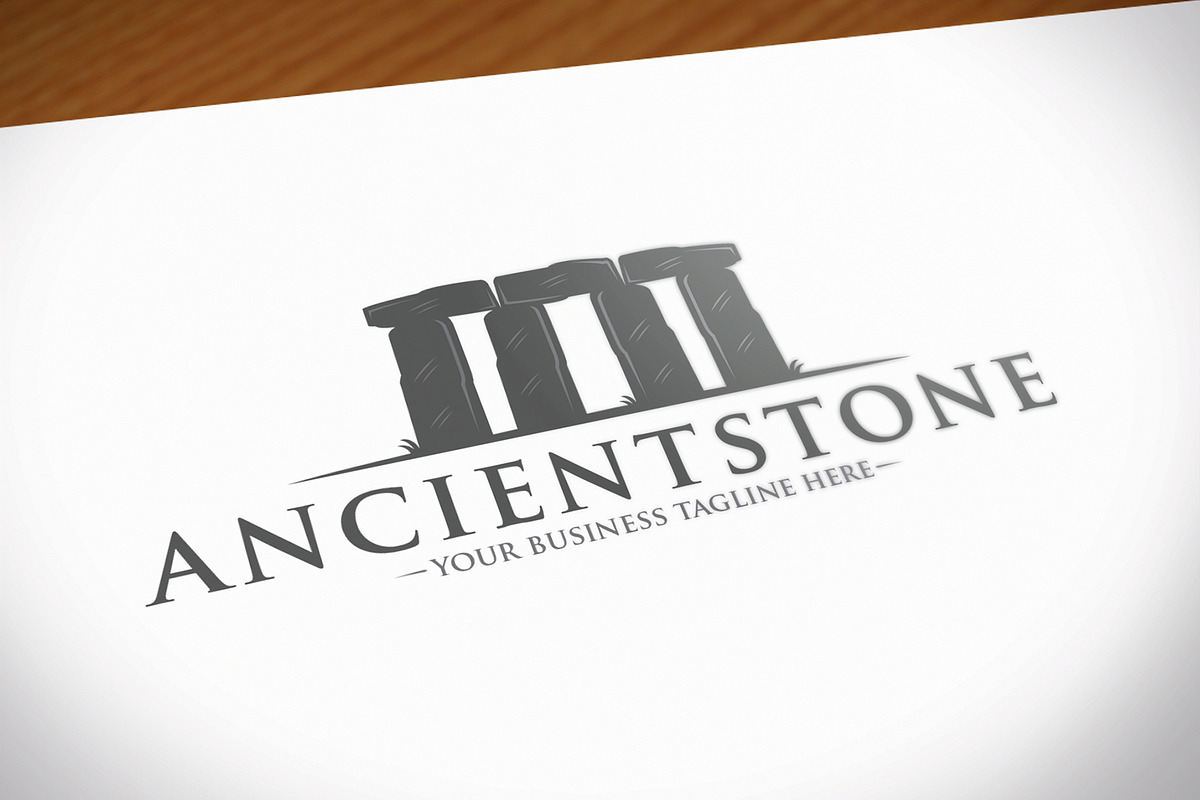 Ancient Stone Logo Template, a Branding & Logo Template by vectorwithin (Photo 2 of 2)