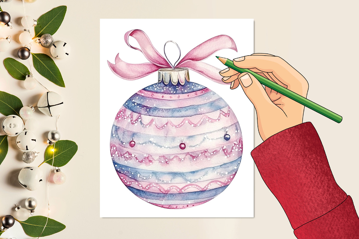 Pastel Christmas Clipart, an Illustration by designcity5 (Photo 5 of 5)