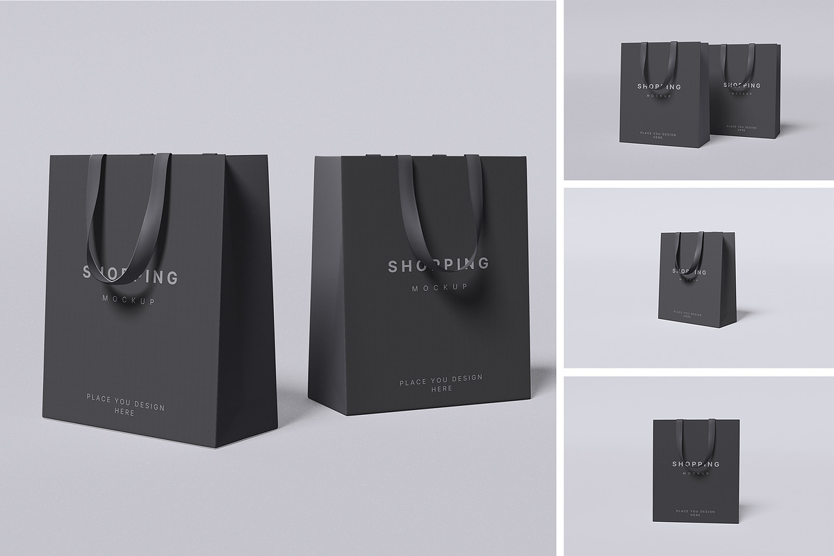 Shopping Bag Mockup, a Packaging Mockup by Afif_studio (Photo 1 of 10)