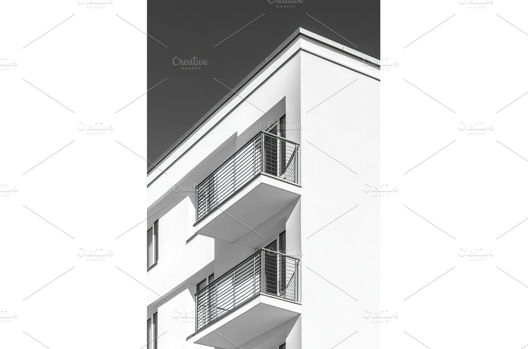 Apartment Building Facade Featuring, an Architecture Photo by Lermont51