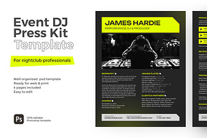 Event DJ Press Kit / Resume Template