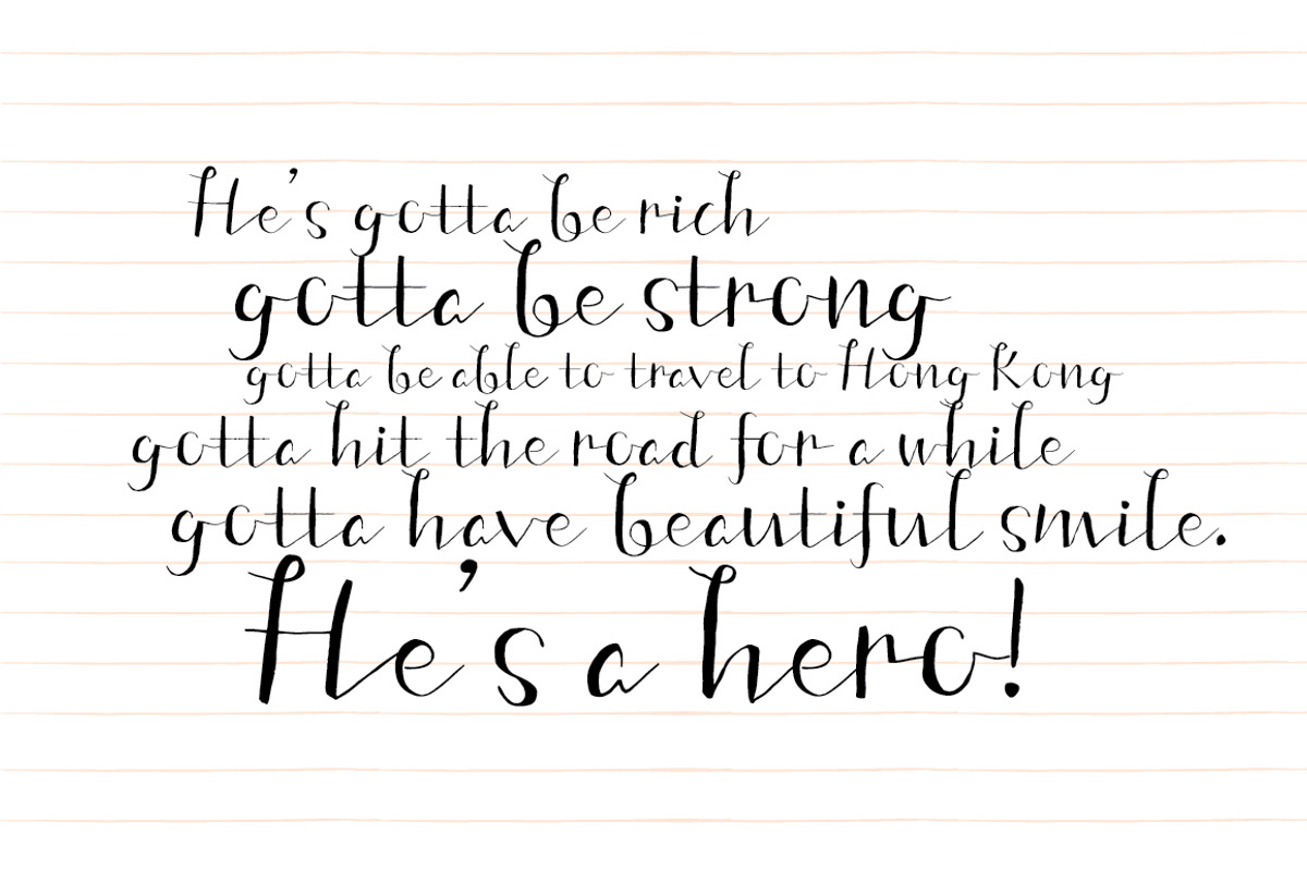 Fine New Bonbons font family preview 7